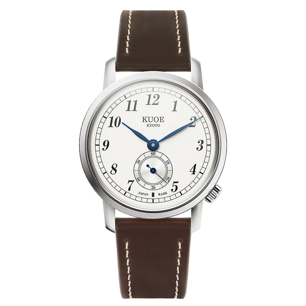 Kuoe Old Smith 90-007 Automatic 35mm Watch with Blued Hands #OS90007-ABL-IT-DBR-SA 35 mm kol saati