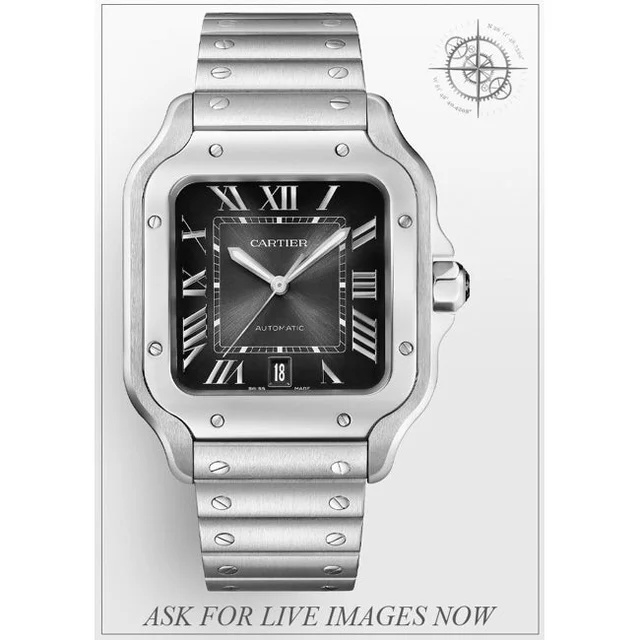 Cartier Santos Steel Brown Dial 40mm 210000078455 kol saati