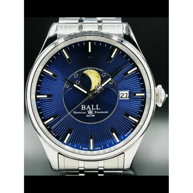 Ball Watch Trainmaster Moon Phase NM3082D-SJ-BE 210000035956 kol saati