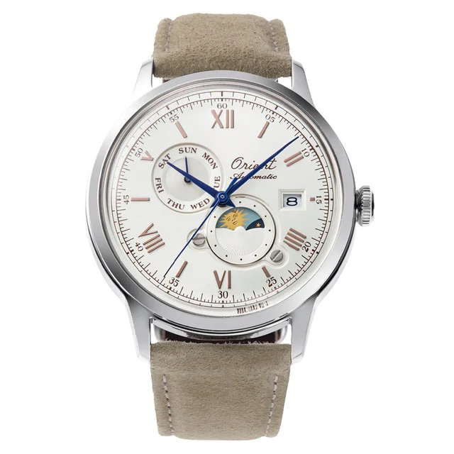 Orient Bambino Version 9 75th Anniversary with White Dial #RA-AK08083S30B kol saati