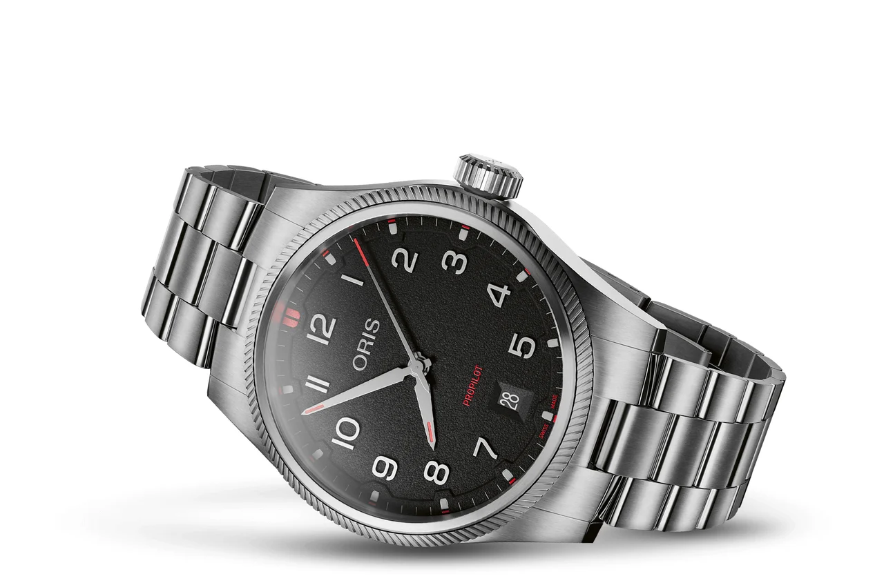 Oris ProPilot Date 01 733 7805 4164-07 8 20 04LC 41 mm kol saati