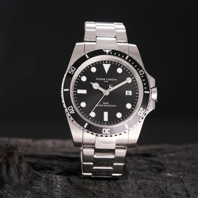 Pierre Cardin Aquatica HydroSport 40mm - Stainless Steel Silver with Stainless Steel Silve
