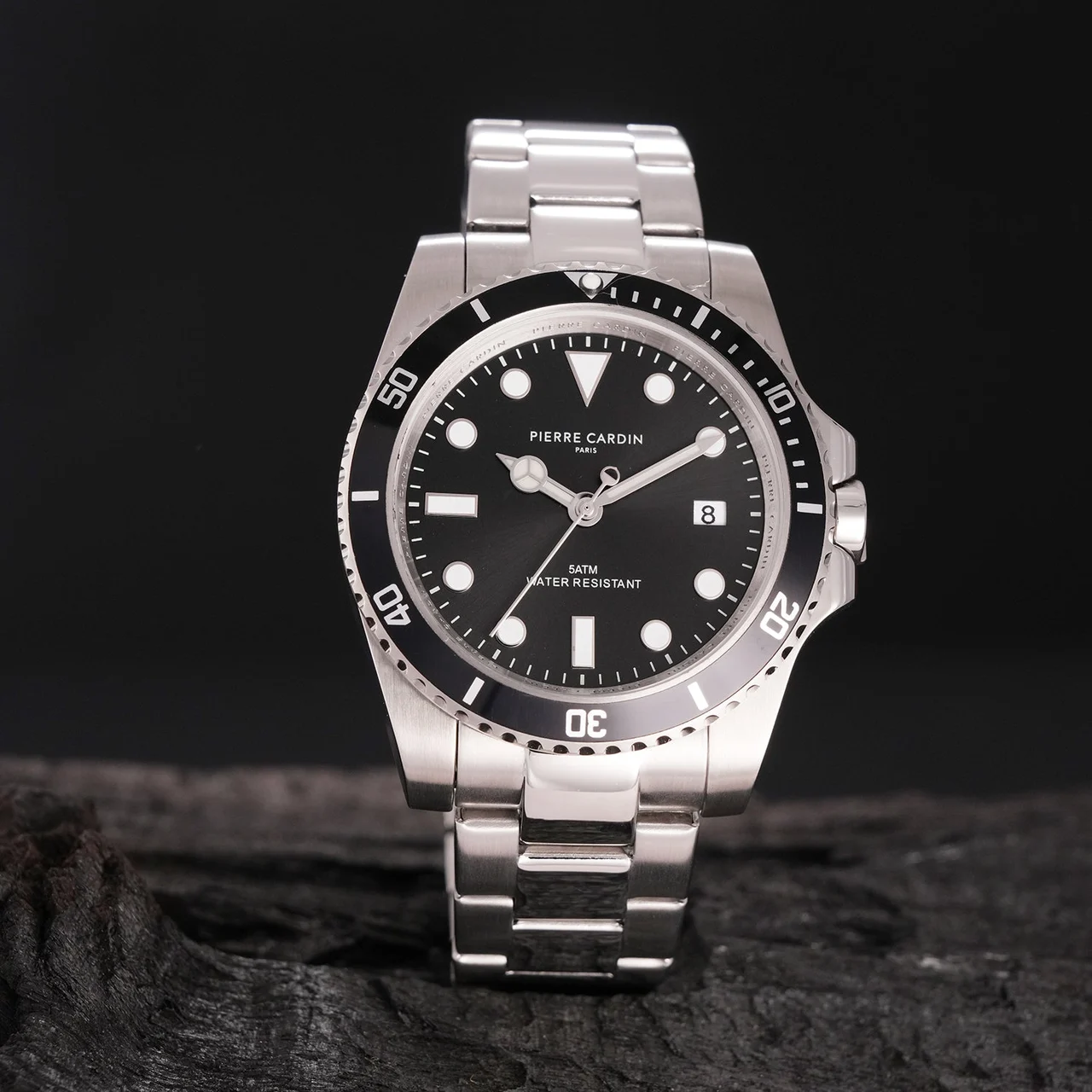 Pierre Cardin Aquatica HydroSport 40mm - Stainless Steel Silver with Stainless Steel Silver Strap CF.1030.MS.1 40 mm kol saati