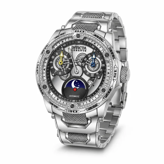 Invicta Reserve 0.38 Carat Diamond Automatic Watch - 50mm. Steel (50438) kol saati