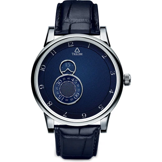 Trilobe Nuit Fantastique Grained Blue Titanium 38.5mm NF06BG kol saati