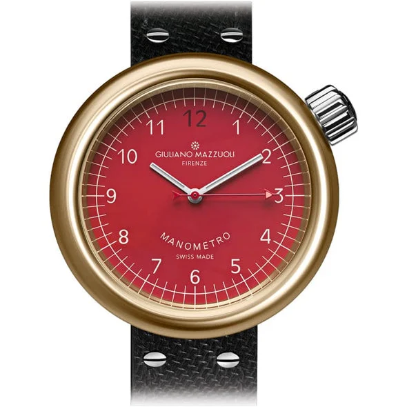 Giuliano Mazzuoli Manometro Red Bronze Compressed MBCP06N kol saati