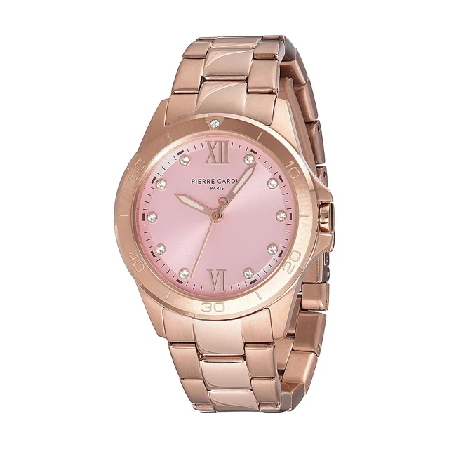 Observatoire Éclat ’ Watch - Rose Gold Case with Pale Pink Dial and Crystal Indexes CF.100