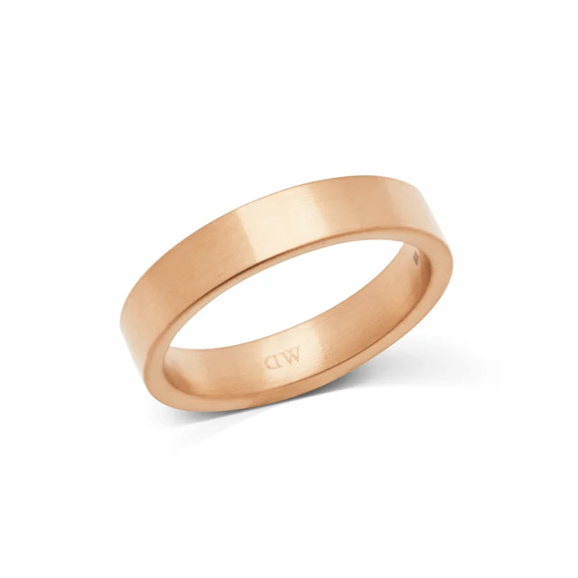 DANIEL WELLINGTON Line Ring Brushed Rose Gold 4.5mm DW00401812 kol saati
