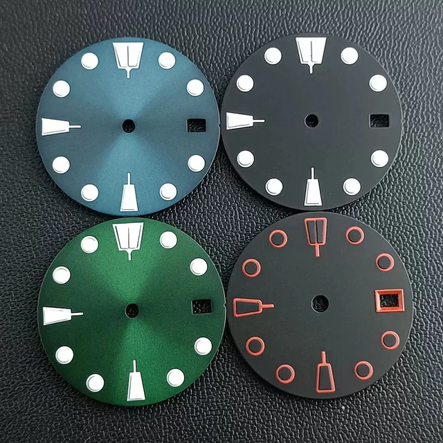 Tandorio luminous dial accessories size 28.5mm watch replacement accessories support custo