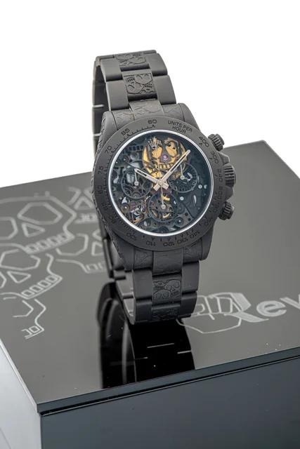 Mad Paris Customized Rolex, REF.116520, Daytona Skeleton, Limited Edition 25 Pieces, Pvd k