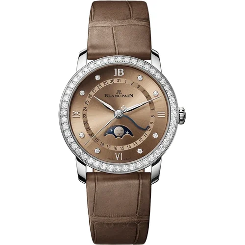 Blancpain Villeret Quantième Phases de Lune 6126N 4646 55B 33.2 mm kol saati