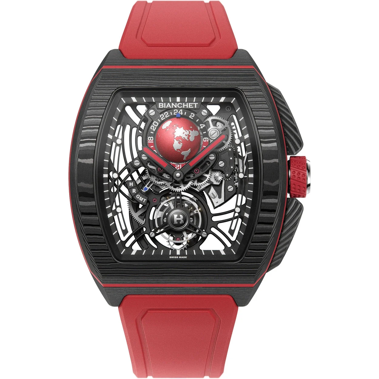 Bianchet Flying Tourbillon Sport GMT B 1.618 Carbon Red CBRFTSG4 kol saati