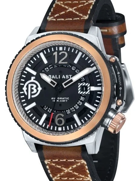 Ballast Trafalgar Automatic Watch with Unique Bezel System #BL-3133-01 kol saati