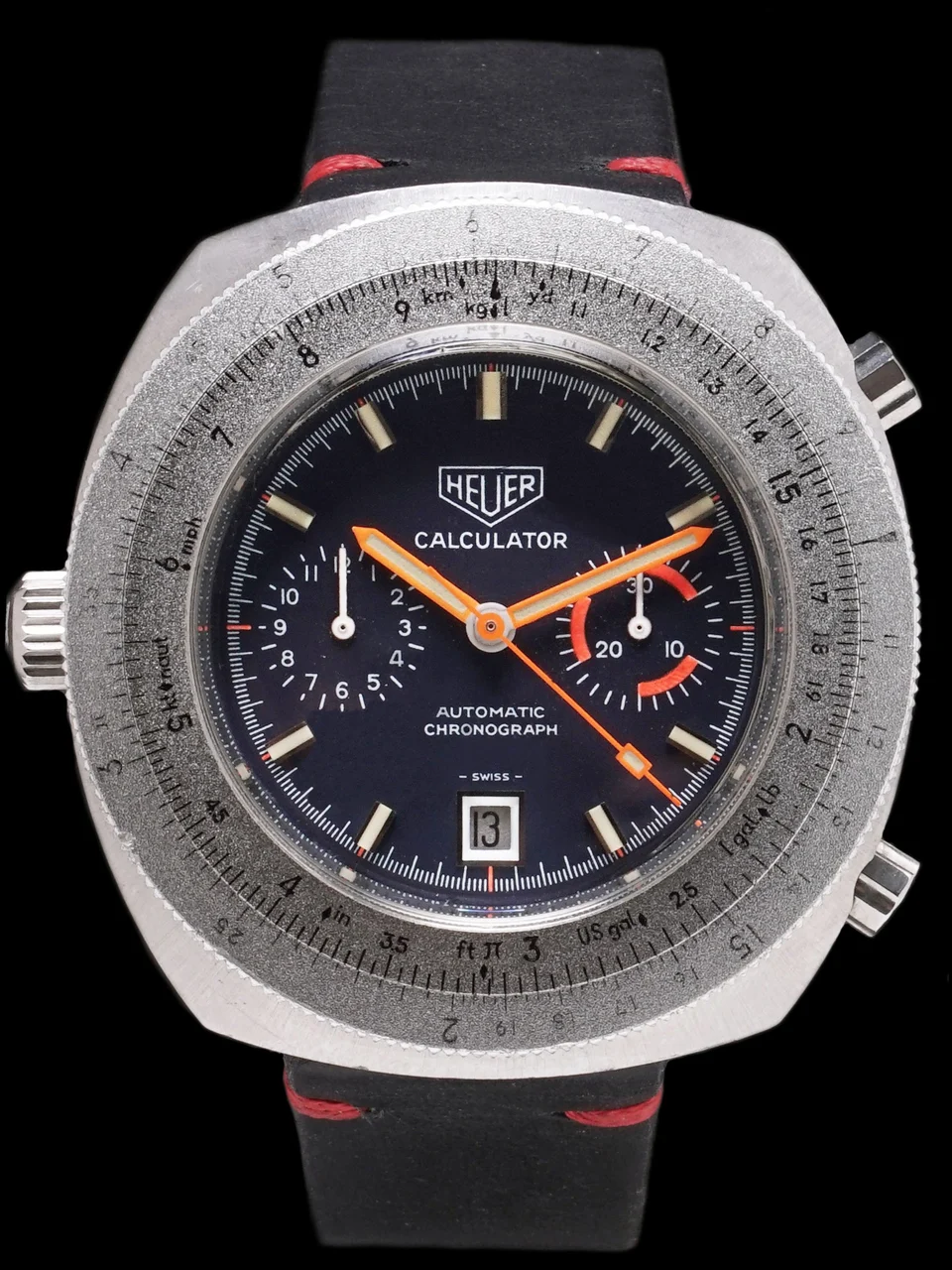 Heuer Calculator HUR110633-2 45 mm kol saati