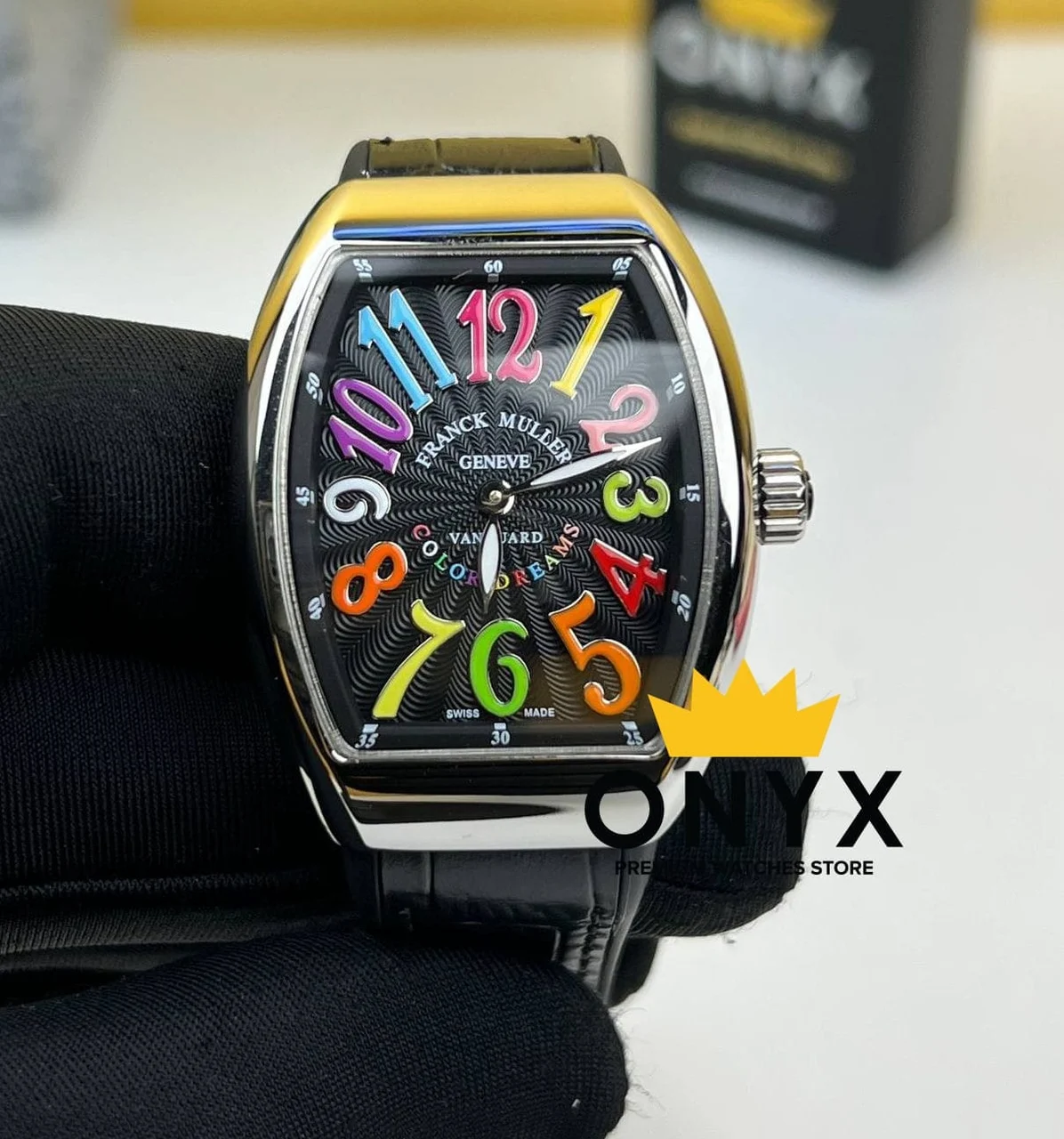 Franck Muller Vanguard Color Dreams 32mm Black Dial Franck Muller Vanguard Lady Color Dreams 32mm Black Dial 32 mm kol saati