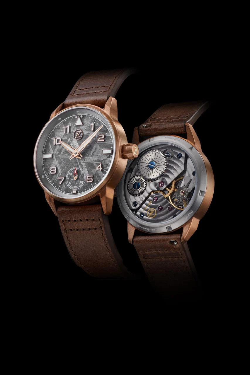Zelos Skyraider Bronze Meteorite 43 mm kol saati