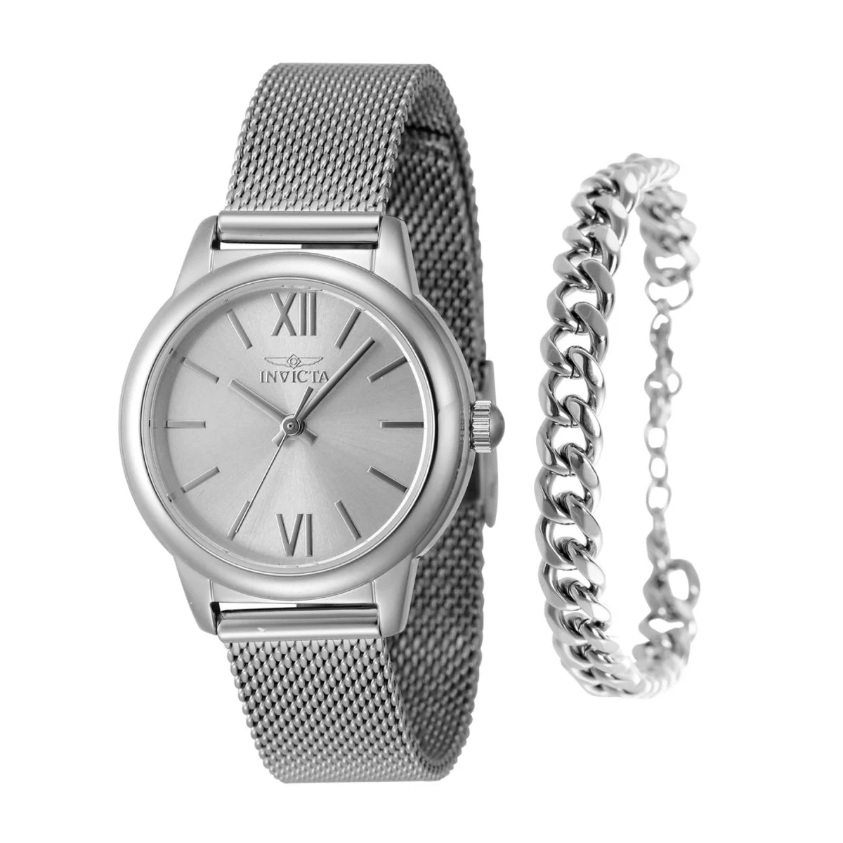 Invicta Angel Watch - 30mm, Steel With Bracelet Set (48249) 30 mm kol saati