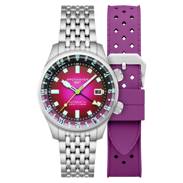 Bradner GMT Automatic Mystic Purple SP-5121-BB kol saati
