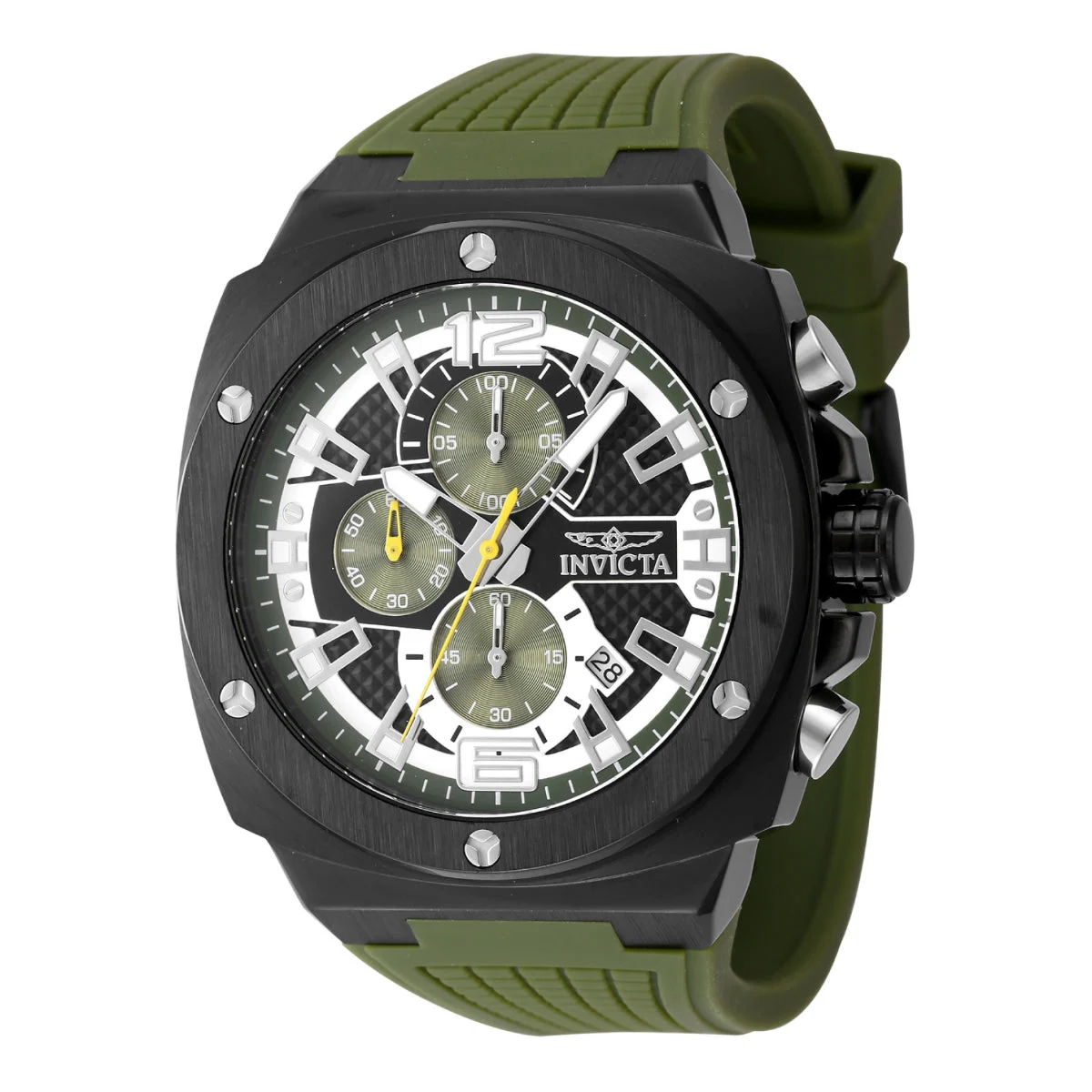 Invicta Open Box Racing Turbo Watch - 47mm. Green (AIC-48162) 47 mm kol saati