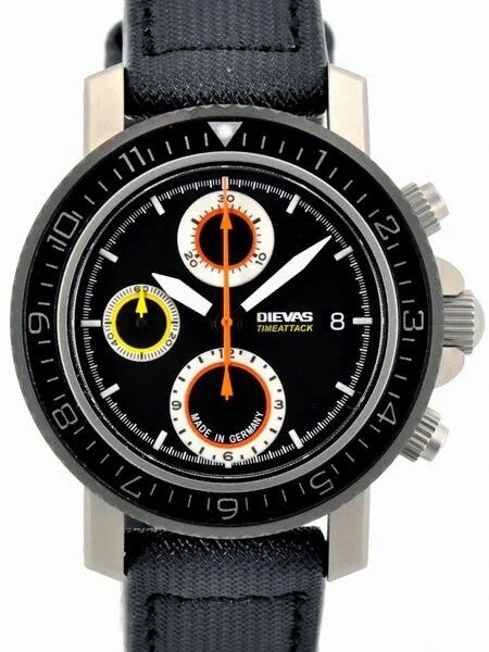 Dievas New! German Made TimeAttack Racing Inspired Chronograph Watch kol saati