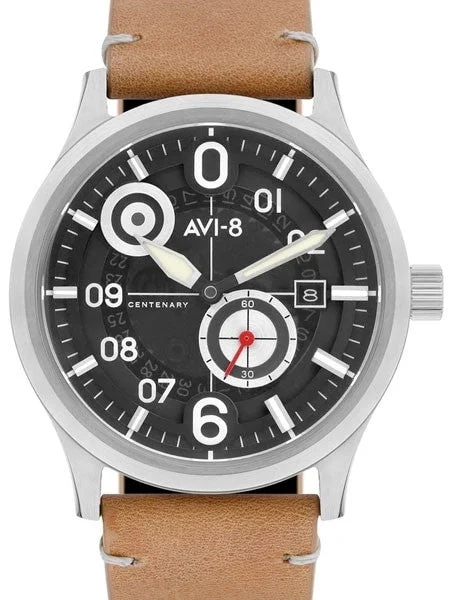 AVI-8 Automatic 1960's Styled Centenary Flyboy #AV-4060-01 kol saati