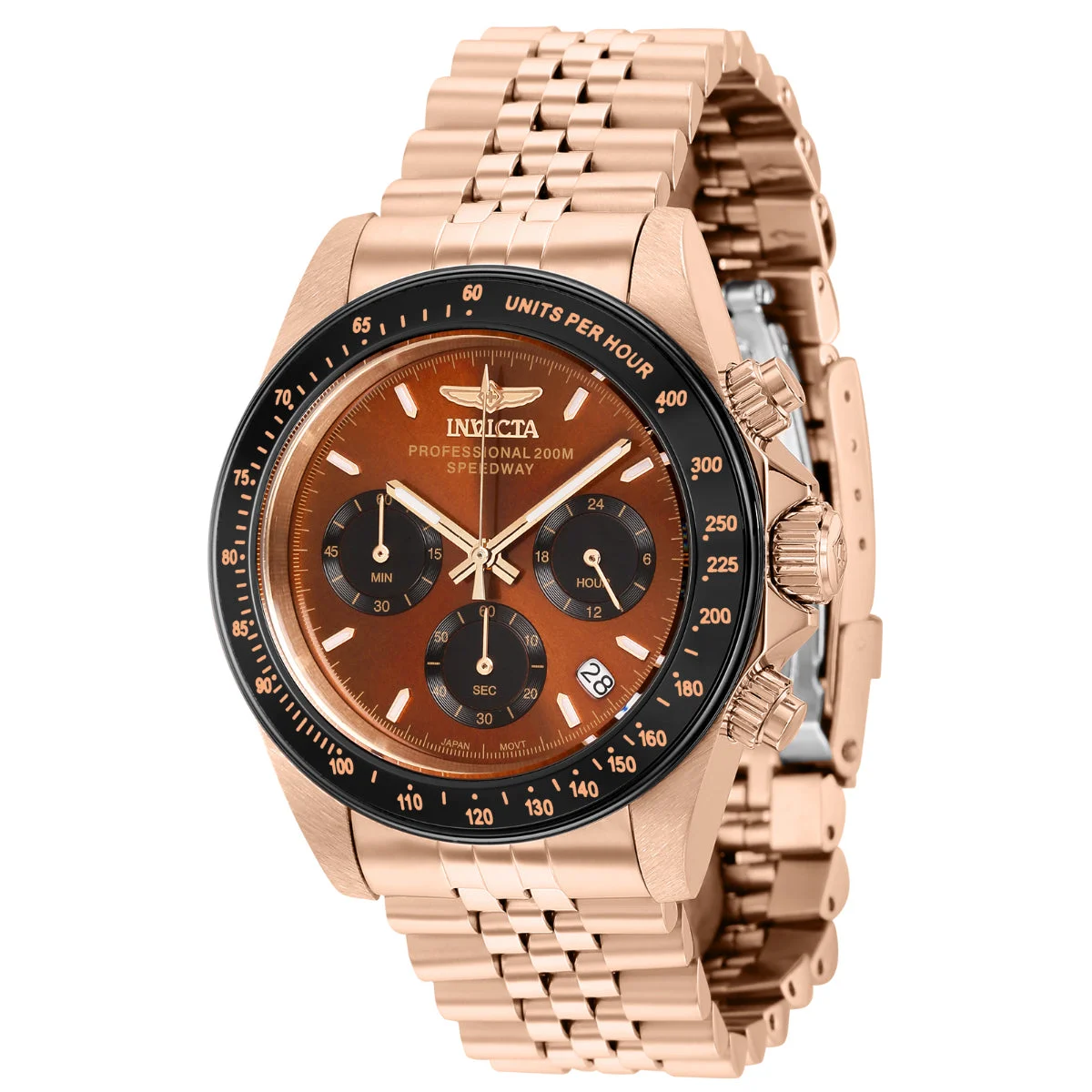 Invicta Speedway Velisque Watch - 39.5mm, Rose Gold (ZG-36736) 39.5 mm kol saati