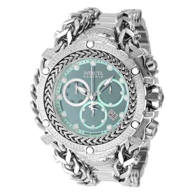 Invicta Open Box Gladiator 1.75 Carat Diamond Swiss Ronda Z60 Caliber Watch - 58.3mm, Stee