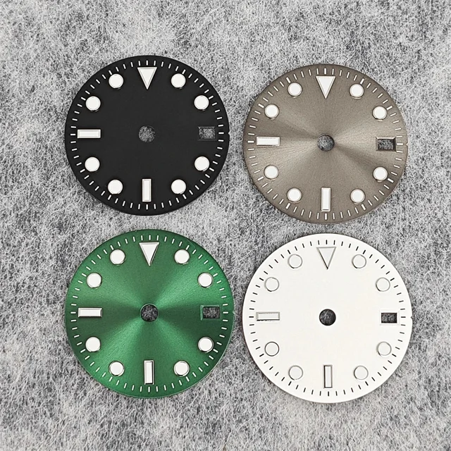 Tandorio Single calendar Watch Dial Green Luminous Modified Watch Accessories GMT Four-Han