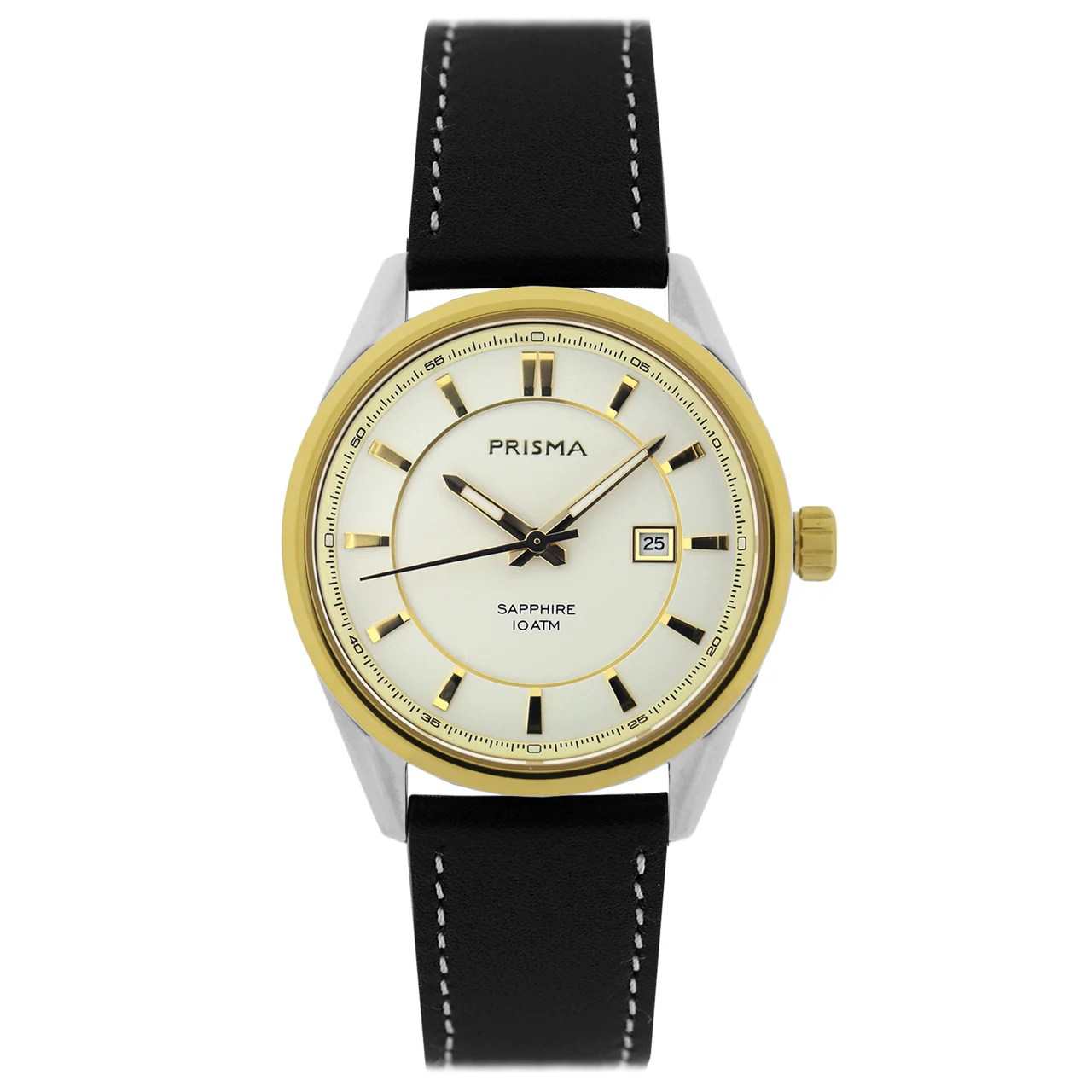 Prisma Decade Bicolor Men Watch Black Leather Prisma P.2058 Decade Bicolor Men Watch Black Leather 40 mm kol saati