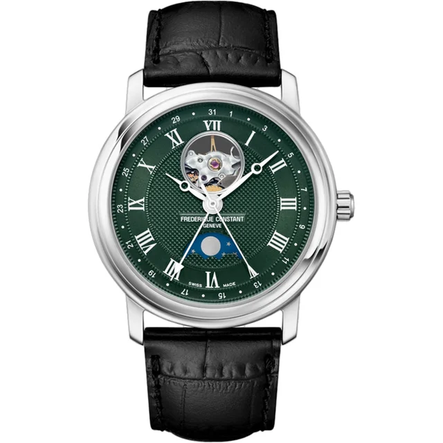 Frederique Constant Classics Heart Beat Moonphase Date 40mm FC-335MCGRW4P26-BL kol saati