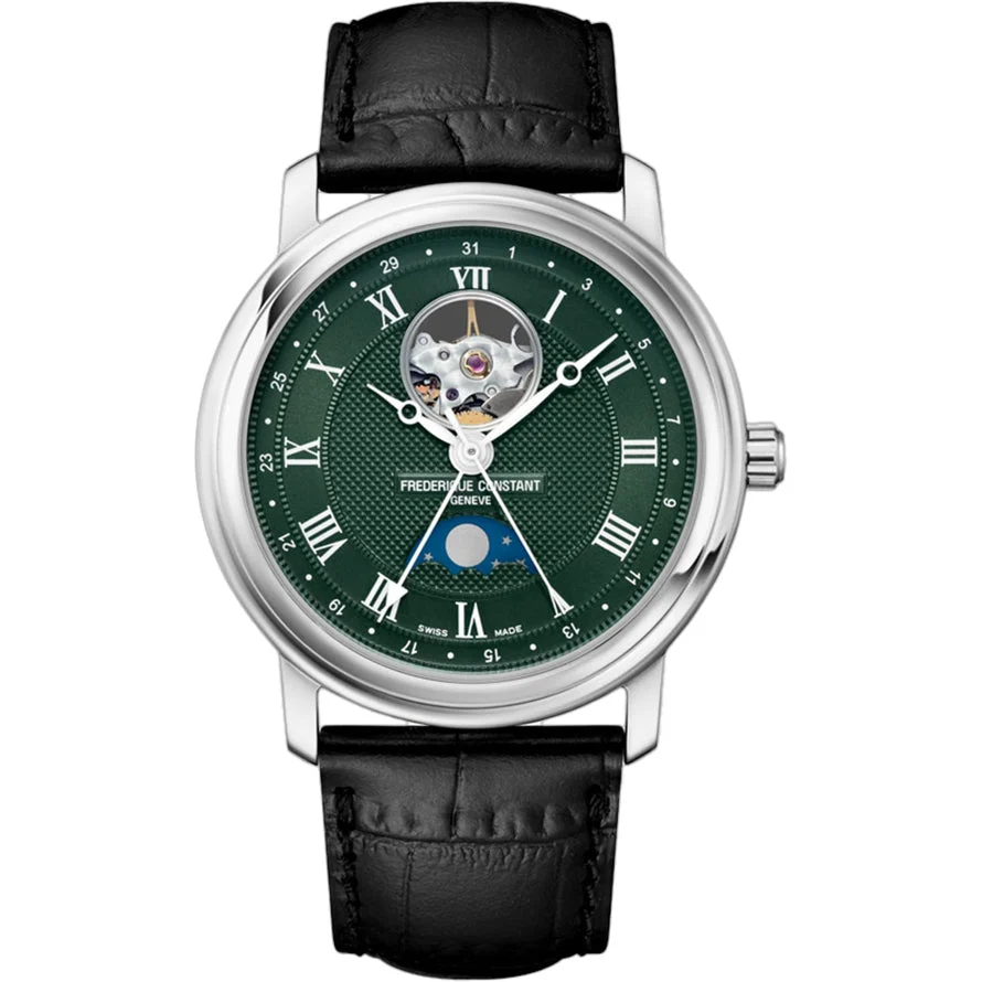 Frederique Constant Classics Heart Beat Moonphase Date 40mm FC-335MCGRW4P26-BL 40 mm kol saati