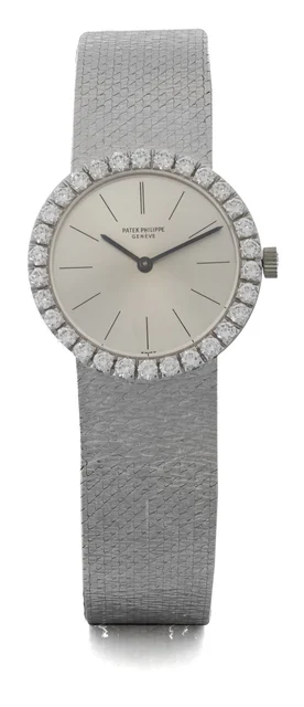 Patek Philippe PATEK PHILIPPE, REF. 3345,DIAMOND BEZEL, WHITE GOLD kol saati