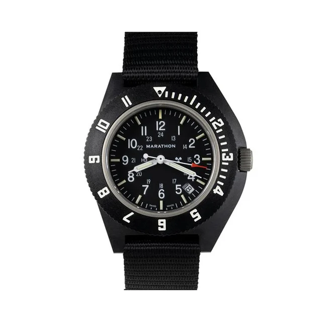 Marathon Pilot's Navigator with Date & Tritium 41mm - Black on Nylon Strap WW194013BK-0101
