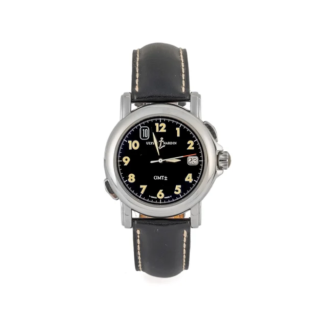 Ulysse Nardin Ref. 203-22, self-winding, centre-seconds, date, AM-PM indication, two-time 