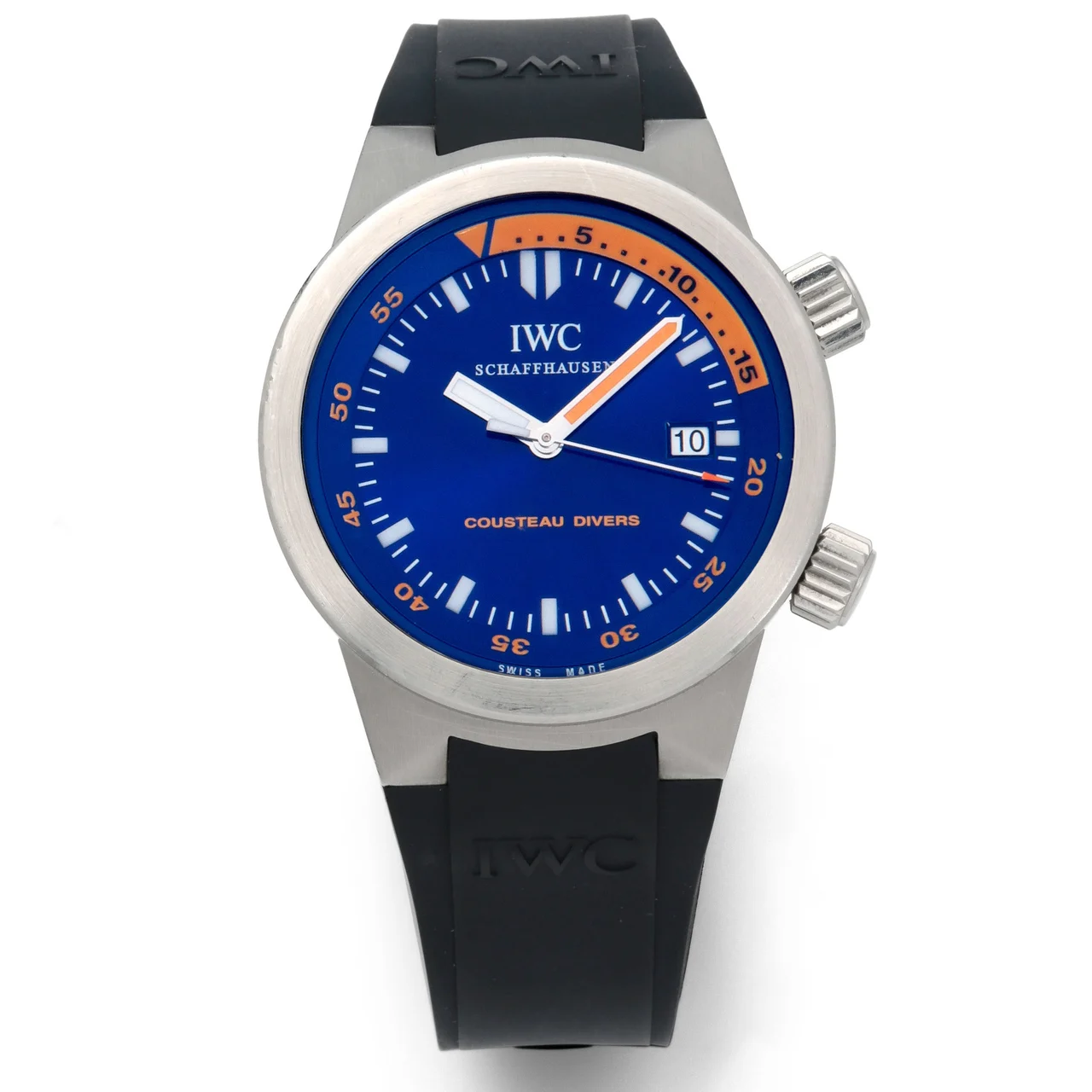International Watch Company – IWC Ref. IW 354806, self-winding, centre-seconds, diver; “Cousteau”; limited edition; stainless steel kol saati