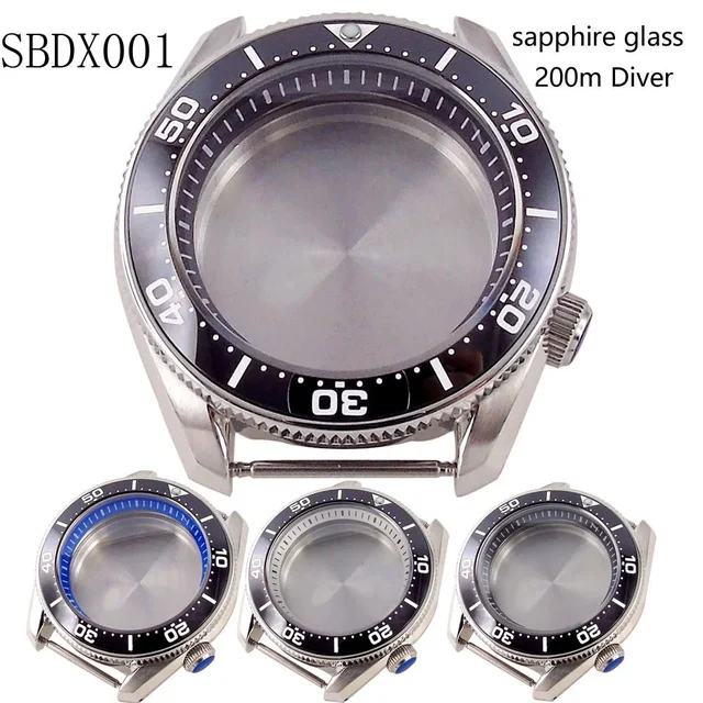 Tandorio Domed Sapphire Glass 20ATM Diver Watch Part SBDX001 Case fit NH35 NH36 ETA2824 Au