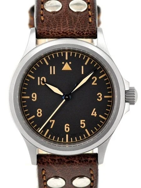 Dievas German Made Vintage Flieger Watch with Sapphire Crystal and a 39mm, 6Steel Case Flieger-V-Br 39 mm kol saati