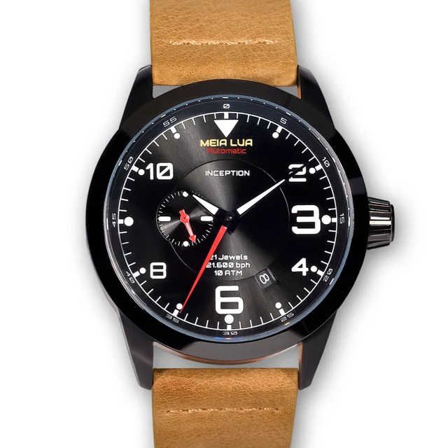 MEIA LUA Watches Deepmoon-blk-des kol saati
