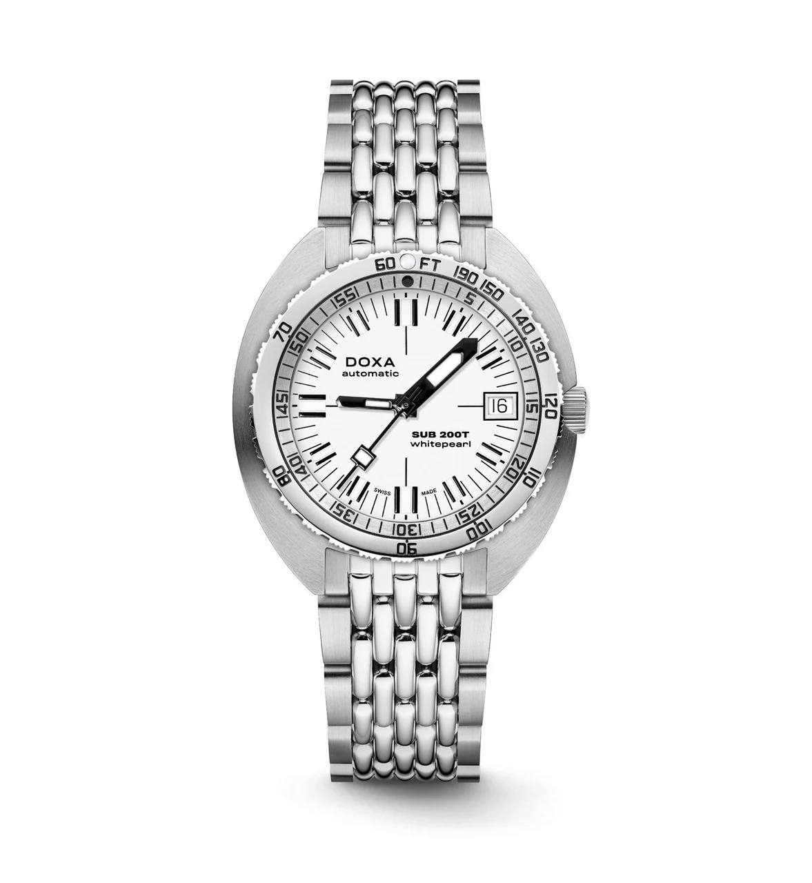 Doxa Whitepearl 804.10.011.10 39 mm kol saati