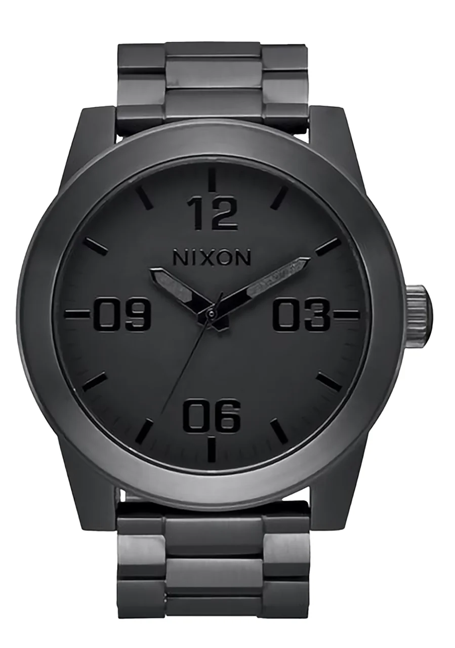 Nixon US Corporal Stainless Steel - All Gunmetal / Black A346-680-00 48 mm kol saati