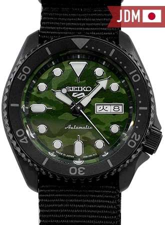 Seiko 5 Japan Seiko 5 Sports “Street Style” Camo Green Ref. SBSA173 SBSA173/SKO 46 mm kol saati