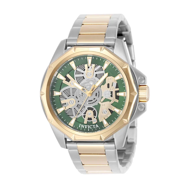 Invicta Vellic Objet D Art Watch w/ Skeleton Dial - 44mm. Gold. Steel (50381) kol saati