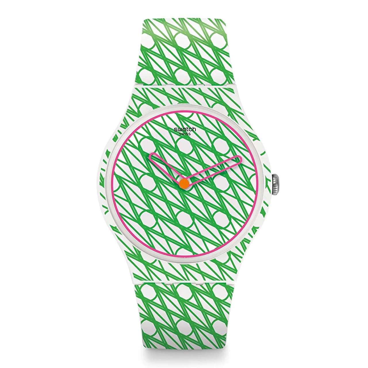 Swatch Duet In Green & Pink SUOZ208 41 mm kol saati