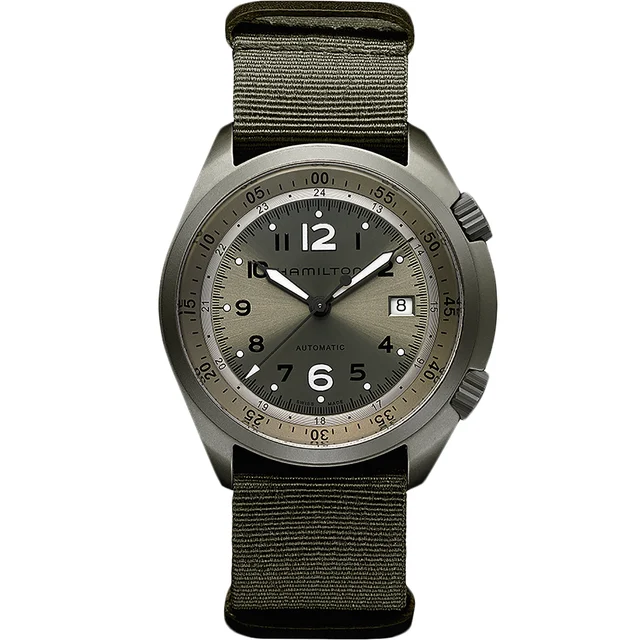 Hamilton Khaki Aviation Pilot Pioneer Aluminium H80405865 kol saati