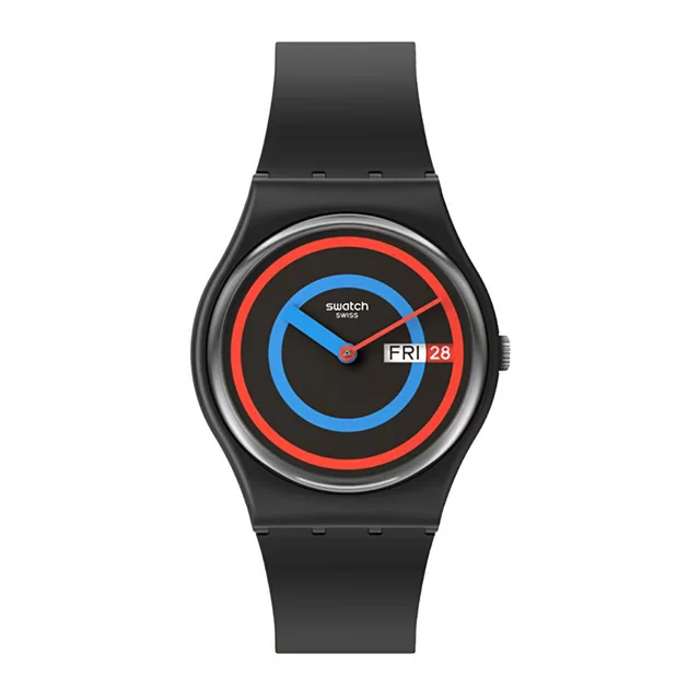 Swatch Circling Black SO28B706 kol saati