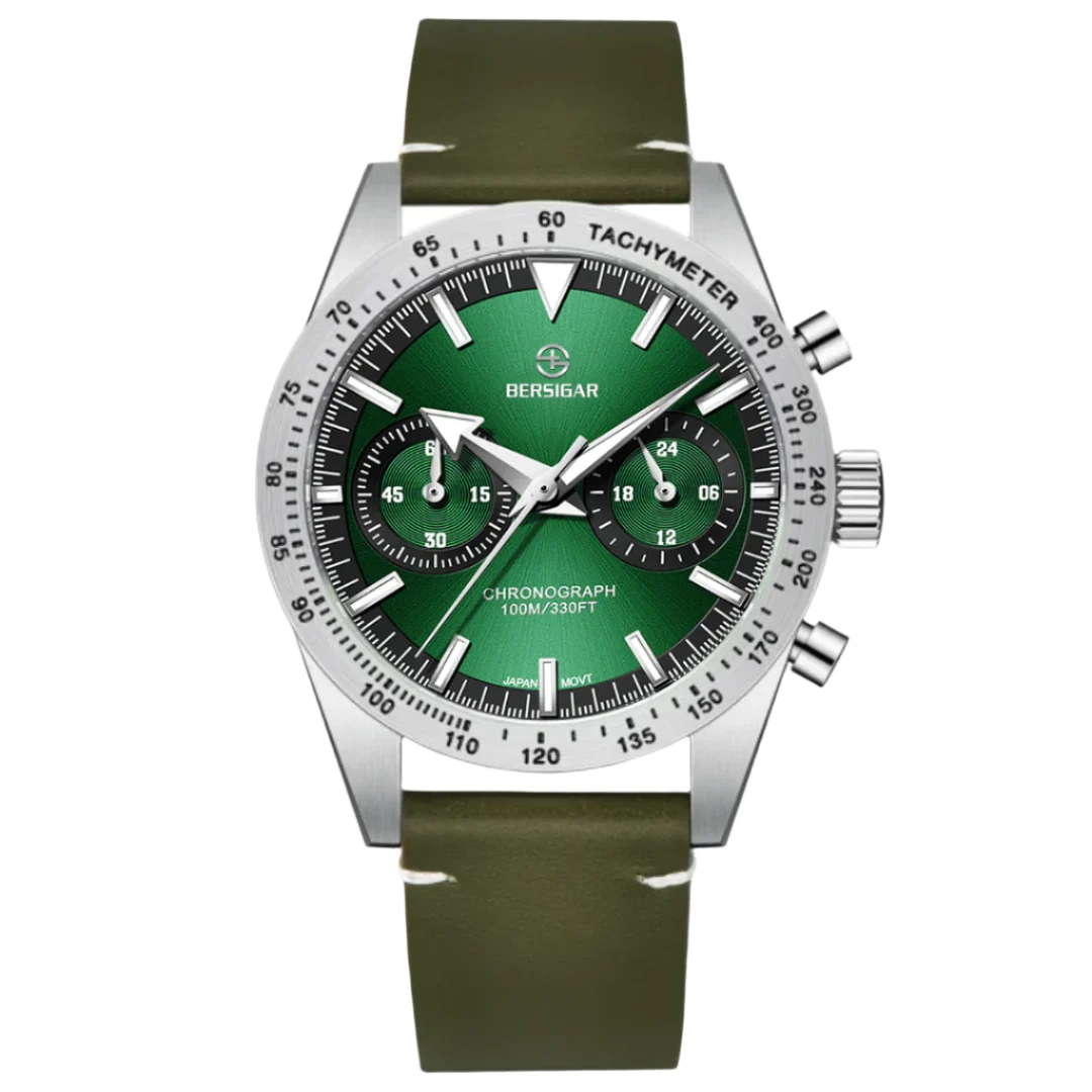 Bersigar Watches Ocular BG1766GREENstrap 40 mm kol saati