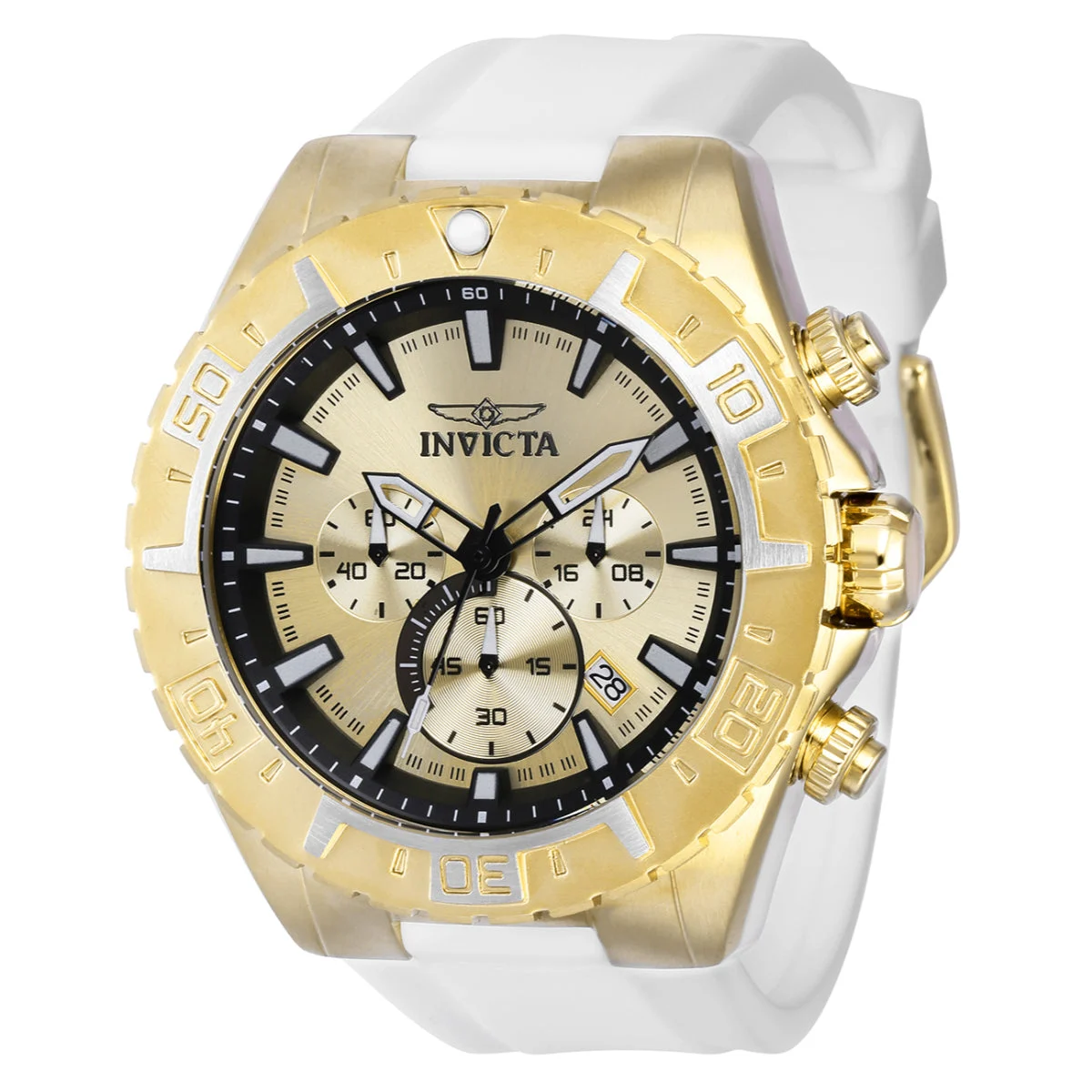 Invicta Aviator Propel Watch - 49mm. White (37636) 49 mm kol saati