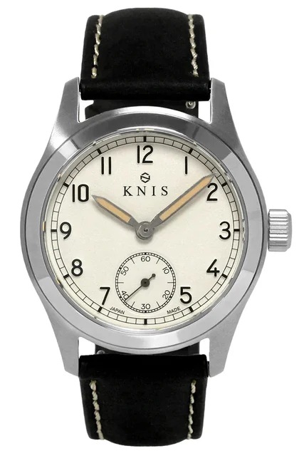 KNIS Retro Military KN003-WHBKLE kol saati
