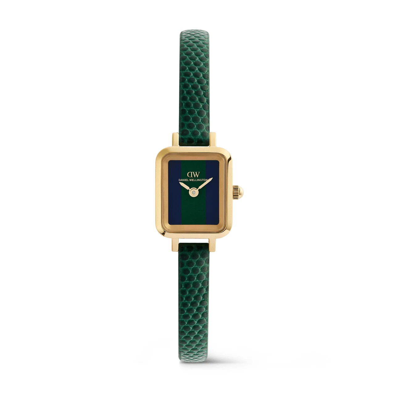 DANIEL WELLINGTON Quadro Mini Green Lizard Warwick Gold DW00100958 kol saati