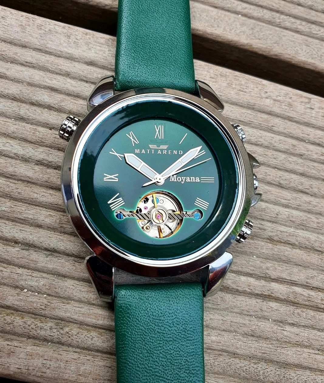 Matt Arend Green 841 Green 42 mm kol saati
